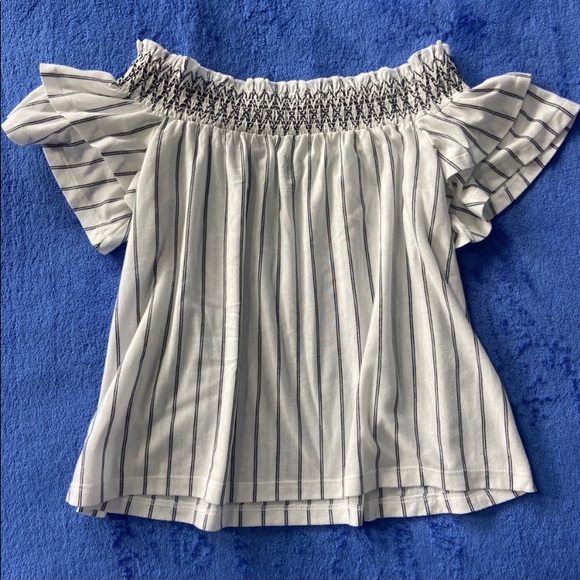 American Eagle Outfitters Tops - American Eagle Striped Off-the-shoulder Top